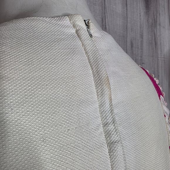 VTG 60s Andrade Resort Shops Hawaiian Pink/White Hibiscus Floral Mod Dress, Sz M - Picture 6 of 10